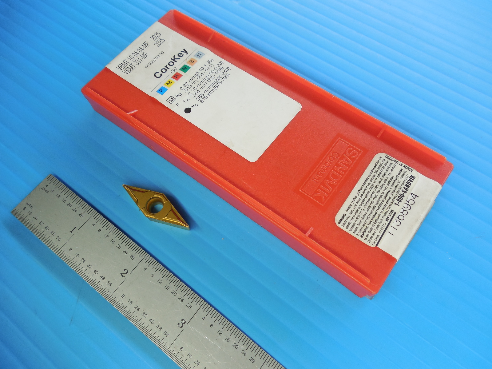 SANDVIK VBMT 16 04 04 MF 2025 331 MF INSERT MACHINE SHOP TOOLING