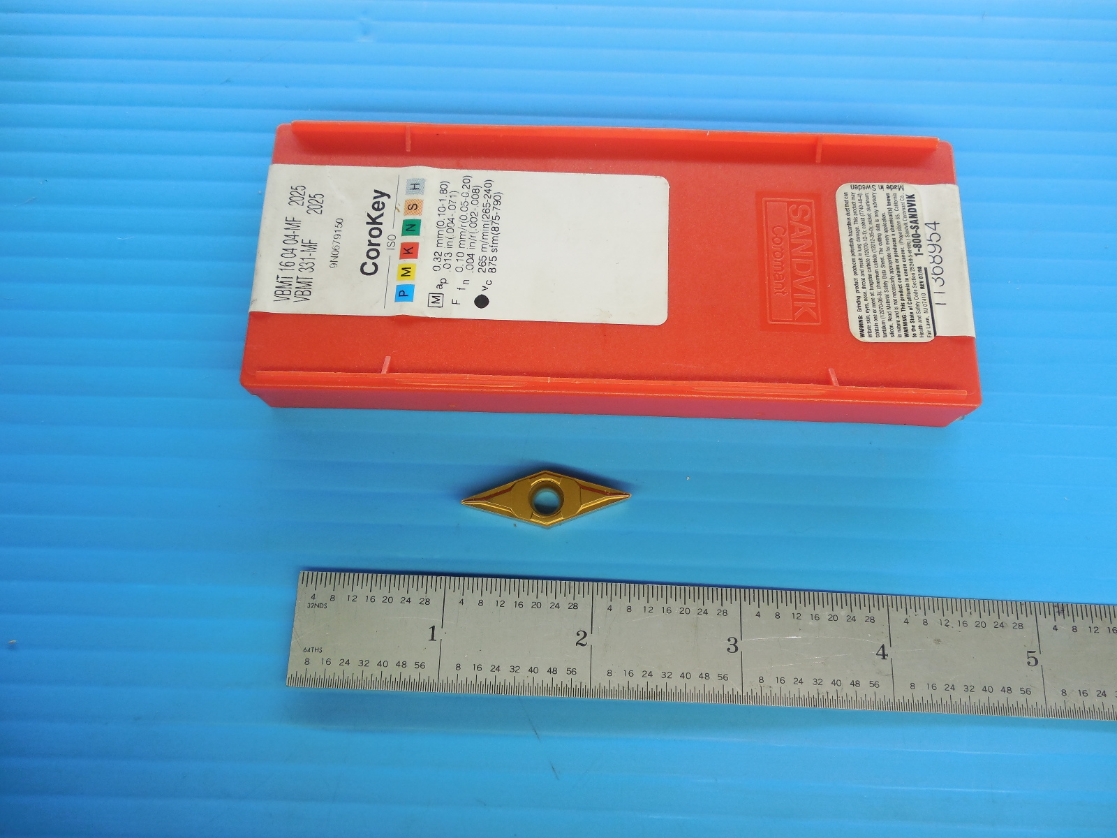 SANDVIK VBMT 16 04 04 MF 2025 331 MF INSERT MACHINE SHOP TOOLING