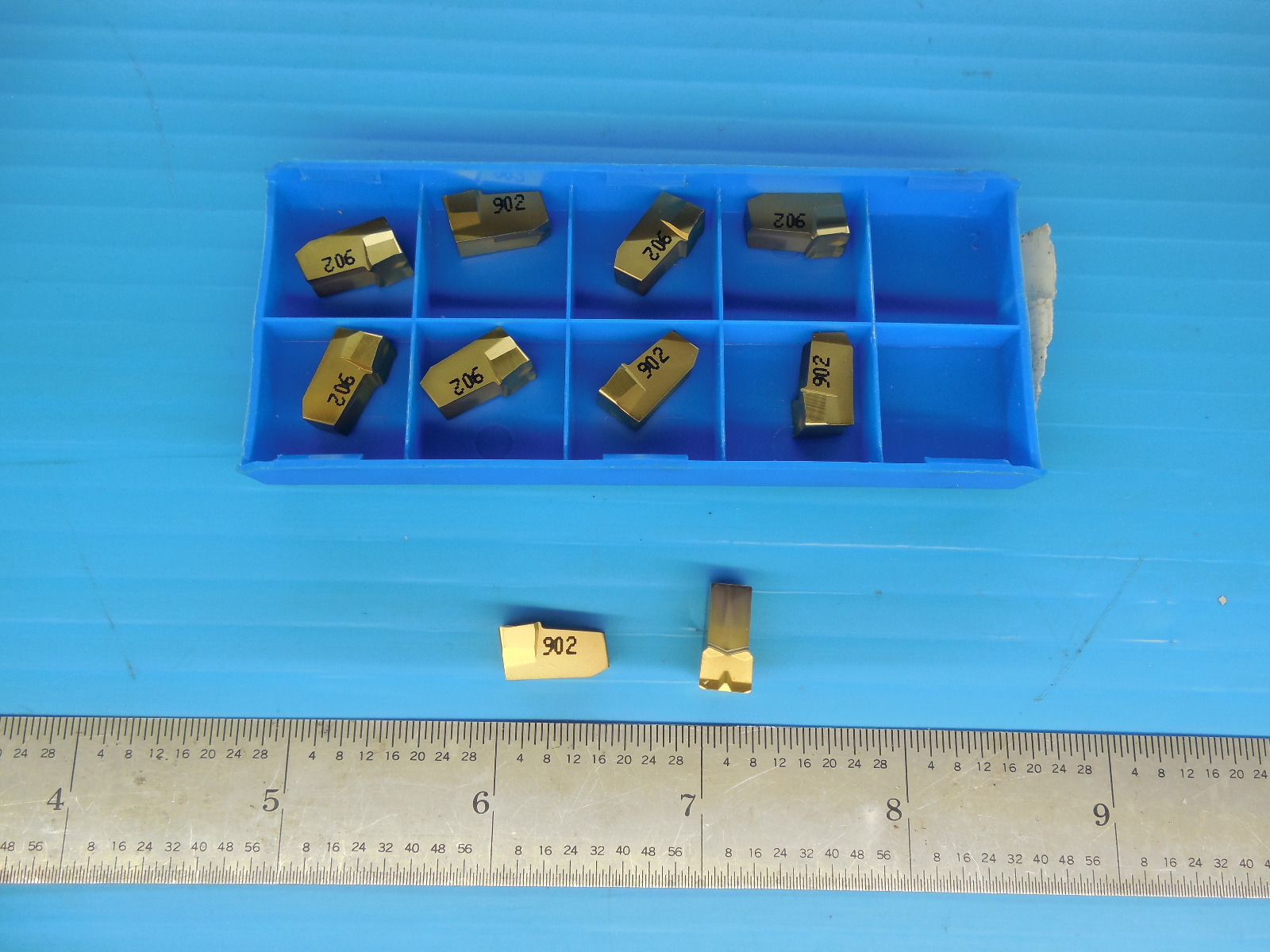 10 PCS NEW VALENITE VIPV .250 .022 VC902 CARBIDE CUT OFF GROOVING