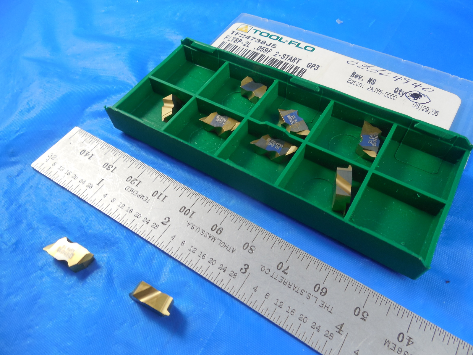 9 PCS NEW TOOL FLO TF24738J5 FLTBP2L .059P 2START GP3 CARBIDE TOP