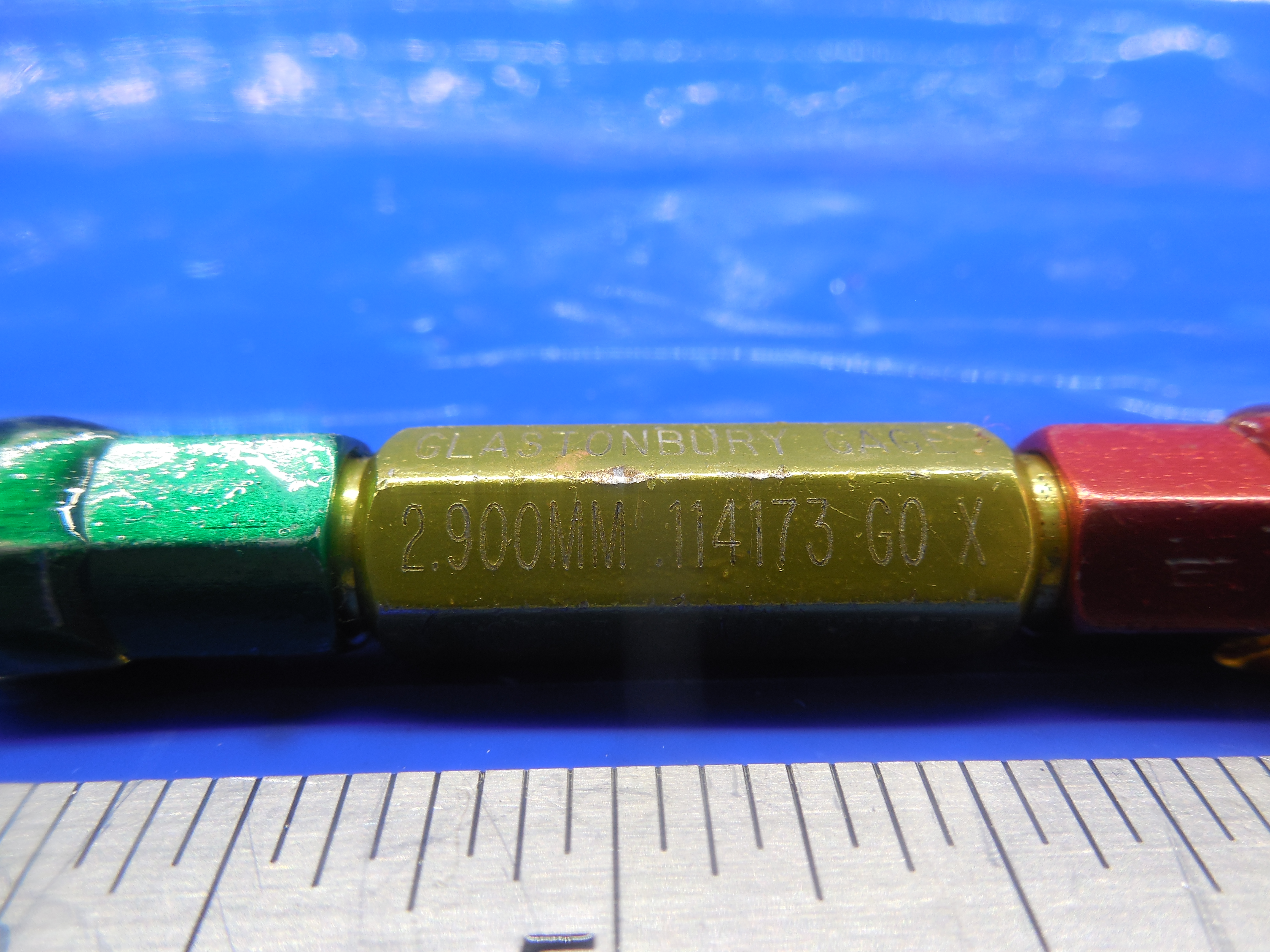 2.900 & 3.250 MM CLASS X SMOOTH PIN PLUG GAGE GO NO GO 3 3.0 MM .1250