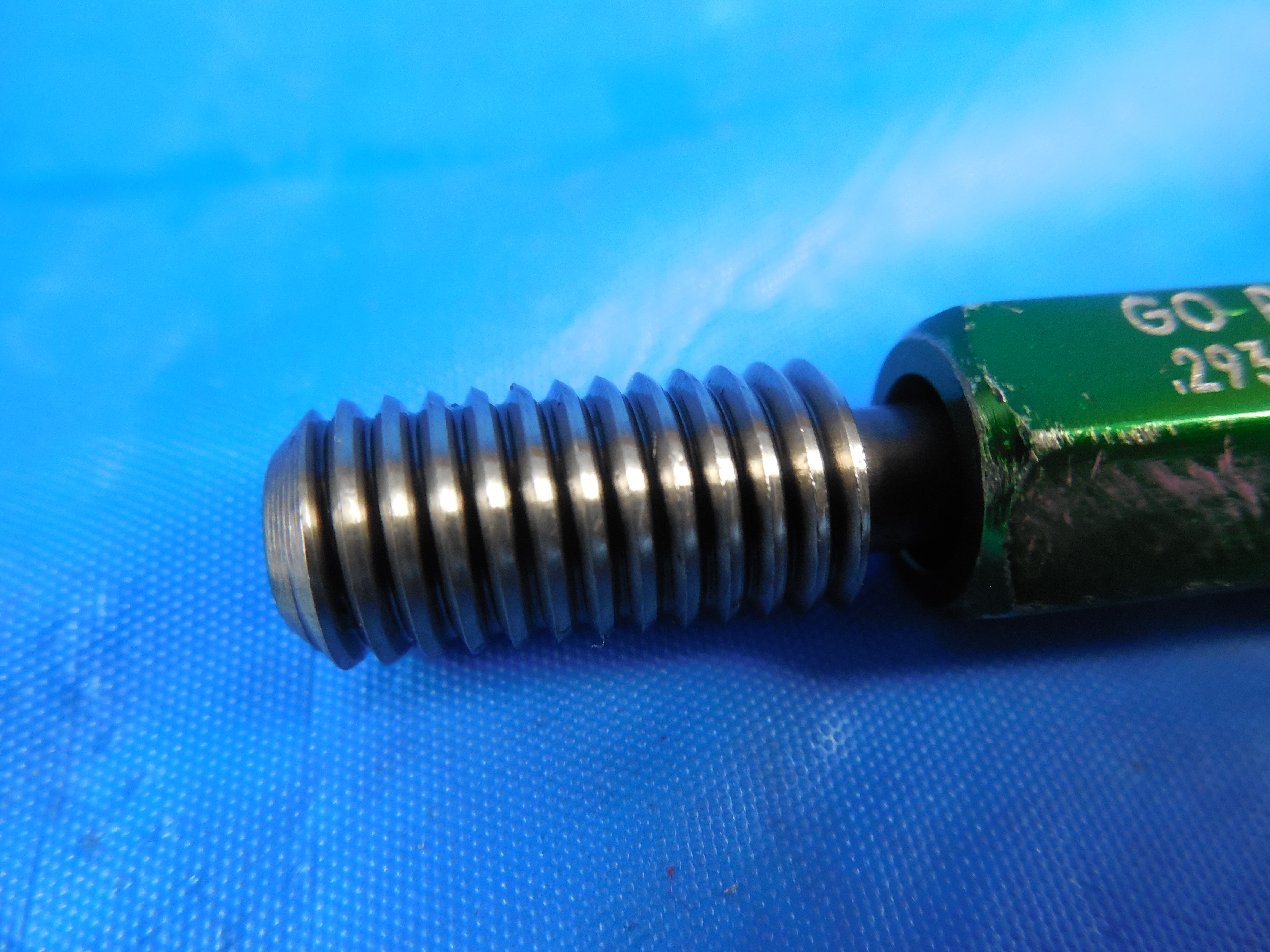 M8 X 1.25 SELF LOCKING THREAD PLUG GAGE 8.0 GO ONLY P.D. = .2939 LOCK