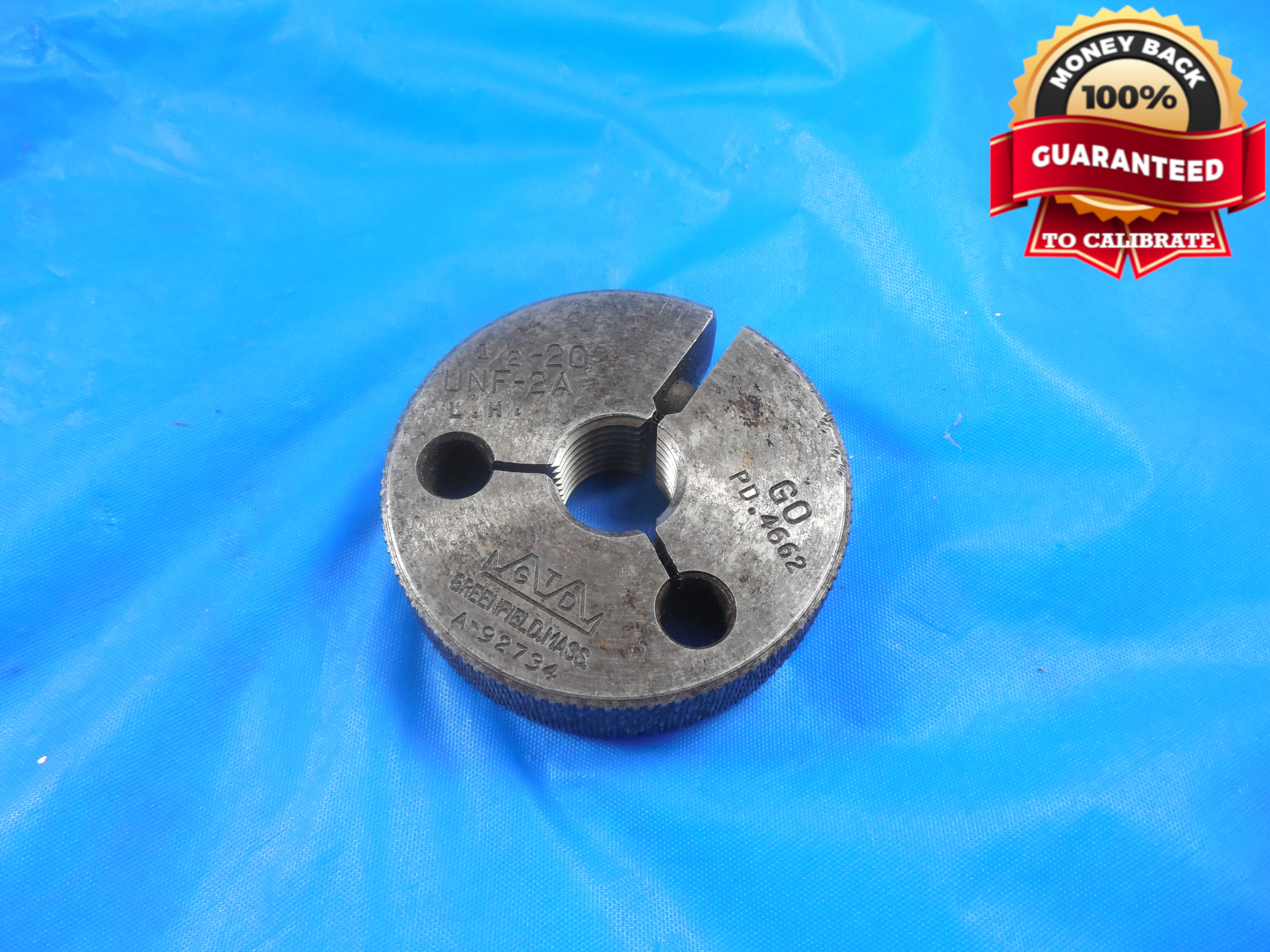 1 2 Unf 2a Left Hand Thread Ring Gage 5 Go Only P D 4662 Quality L H Ebay