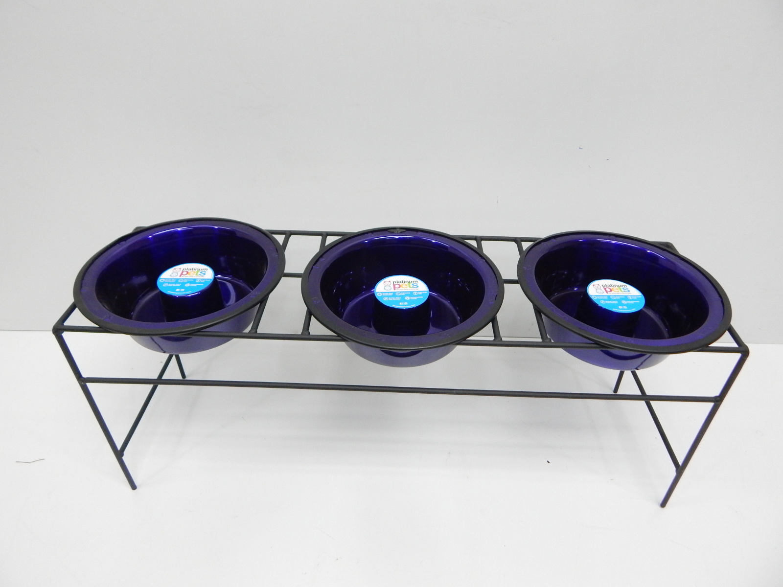 Platinum Pets Slow Eating Triple Raised Dog Bowl Feeder Electric