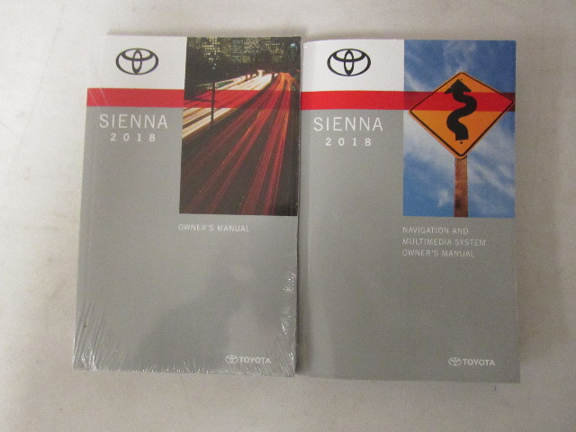 owners manual toyota sienna 2018 toyota sienna owners manual book | ebay.