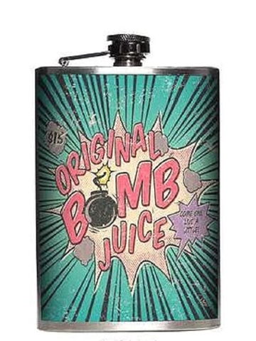 Totally Rad Original Bomb Juice Stainless Steel 8 Oz Flask 680041557291 Ebay