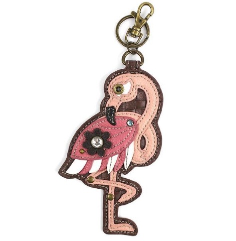 Chala Parrot Blue Bird Key Chain Charm FOB Ring Coin Purse New with Tags