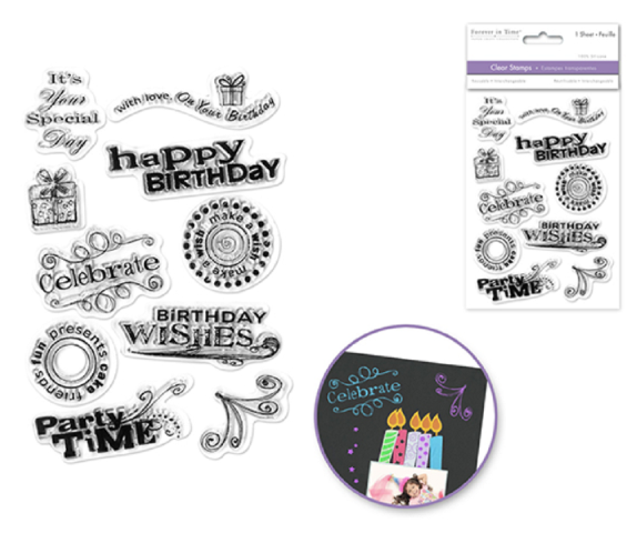 Forever in Time Clear Cling Rubber Stamp Ugly Sweater Party Cozy Holiday