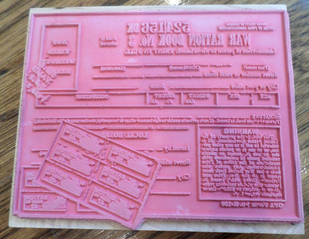 river city rubber works 1699 u war ration booklet wooden rubber river city rubber works