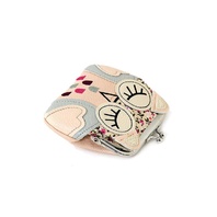Sleepyville Critters Little Sleeping Hoot Hoot Owl Kiss lock Coin Purse Change