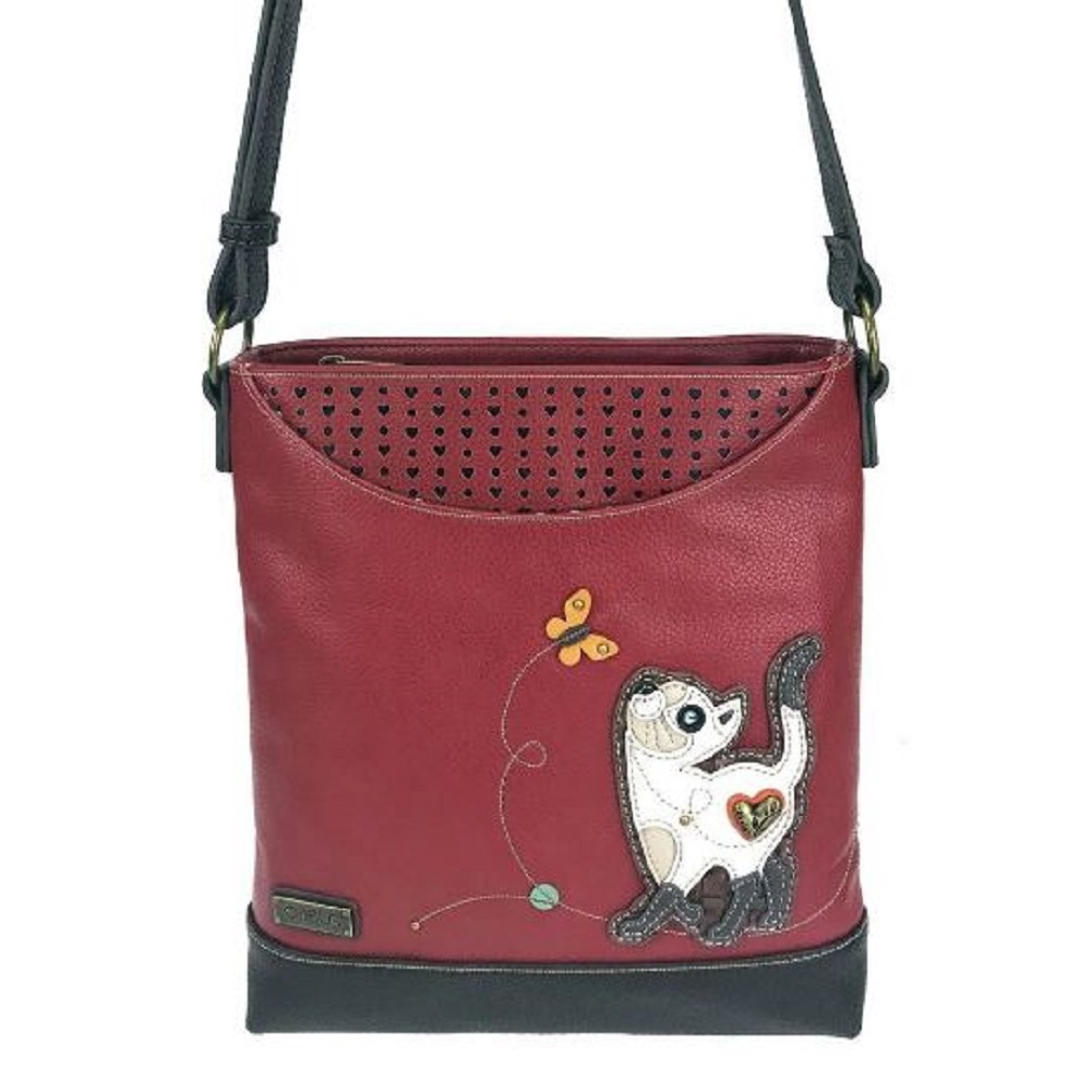 Chala Kitten Cat Sweet Messenger Bag Purse Handbag Faux Leather