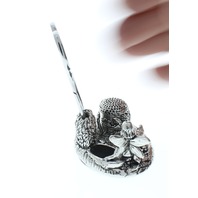 A.E. Williams Sewing Station Pewter Garden Fairy Child Thimble Scissors
