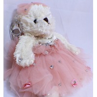 Oversized Teddy Bear Backpack Buddy Key Chain Purse Fob Embellishment Charm