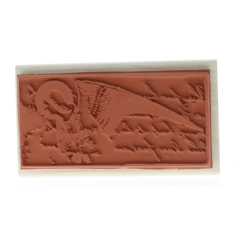 Angel Fresco Romantic Collage Stampington And Co Wooden Rubber Stamp