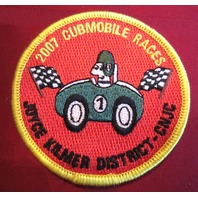Bsa Boy Scout Uniform Patch Bsa 2007 Cubmobile Races Joyce Kilmer Dist Cnjc Car