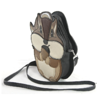 Sleepyville Critters Chipmunk with Acorn Cross Body Shoulder Bag Handbag Purse