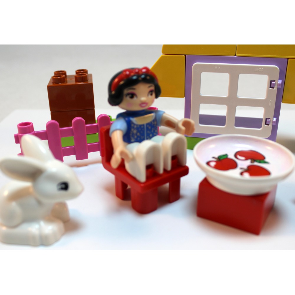 Lego Duplo Disney Snow White's Cottage Set with Bunny Blocks Lot