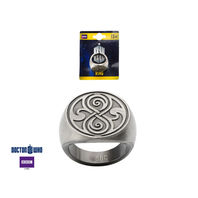 Inox Mens Zinc Alloy Dr Who Seal Of Rassilon Ring Size 12