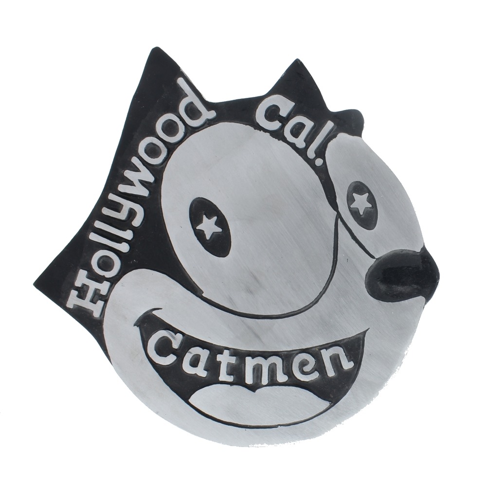 Felix Cat Catmen Car Club Plaque Decorative Metal Wall Plaque Garage Sign