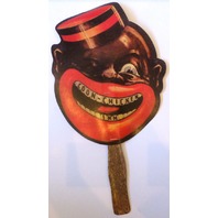 Unique Black Americana Menu Fan Chicken Inn Restaurant Collectible