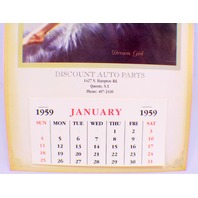 Discount Auto Parts Pin Up Calendar Nude Girl Advertising Ephemera