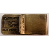 Coca Cola Coke St. Louis World's Fair 1904 Money Clip Brass Patent 1904