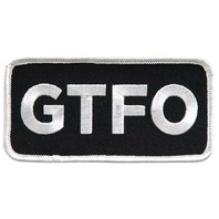 Gtfo Get Off Motorcycle Uniform Patch Biker