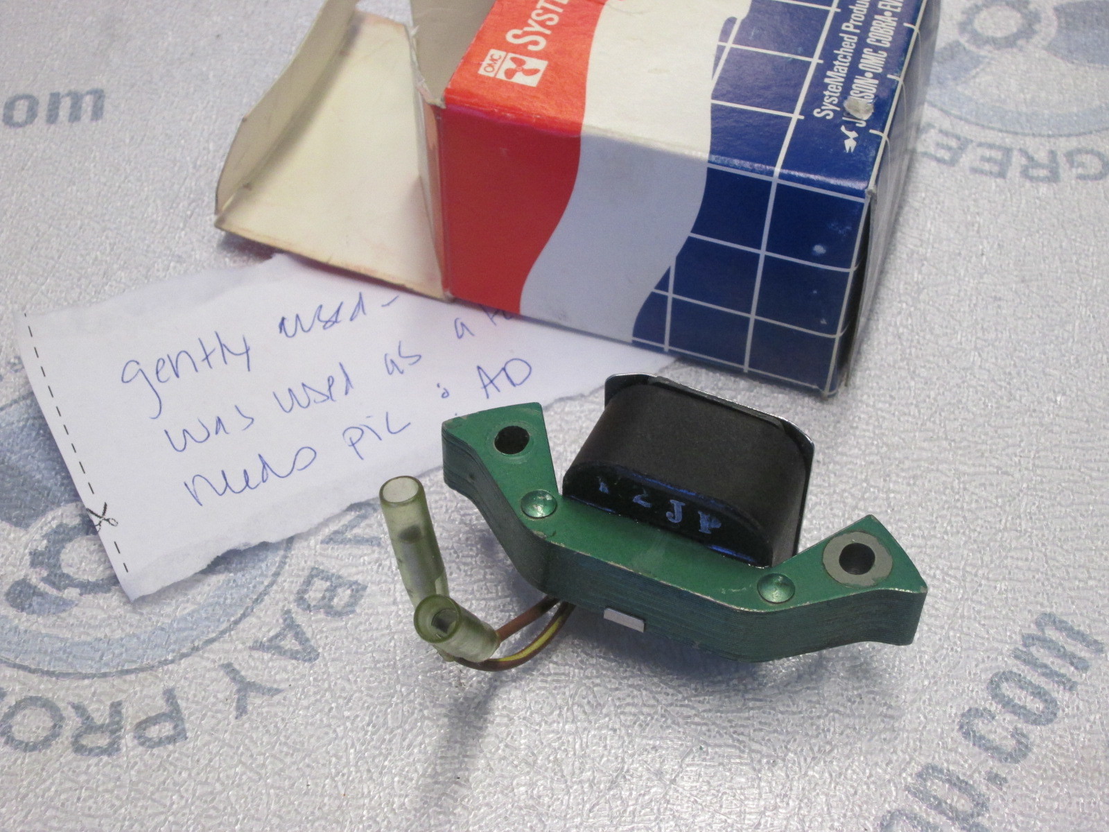 0584333 Used Evinrude Johnson Charge Coil & Lamination Assy