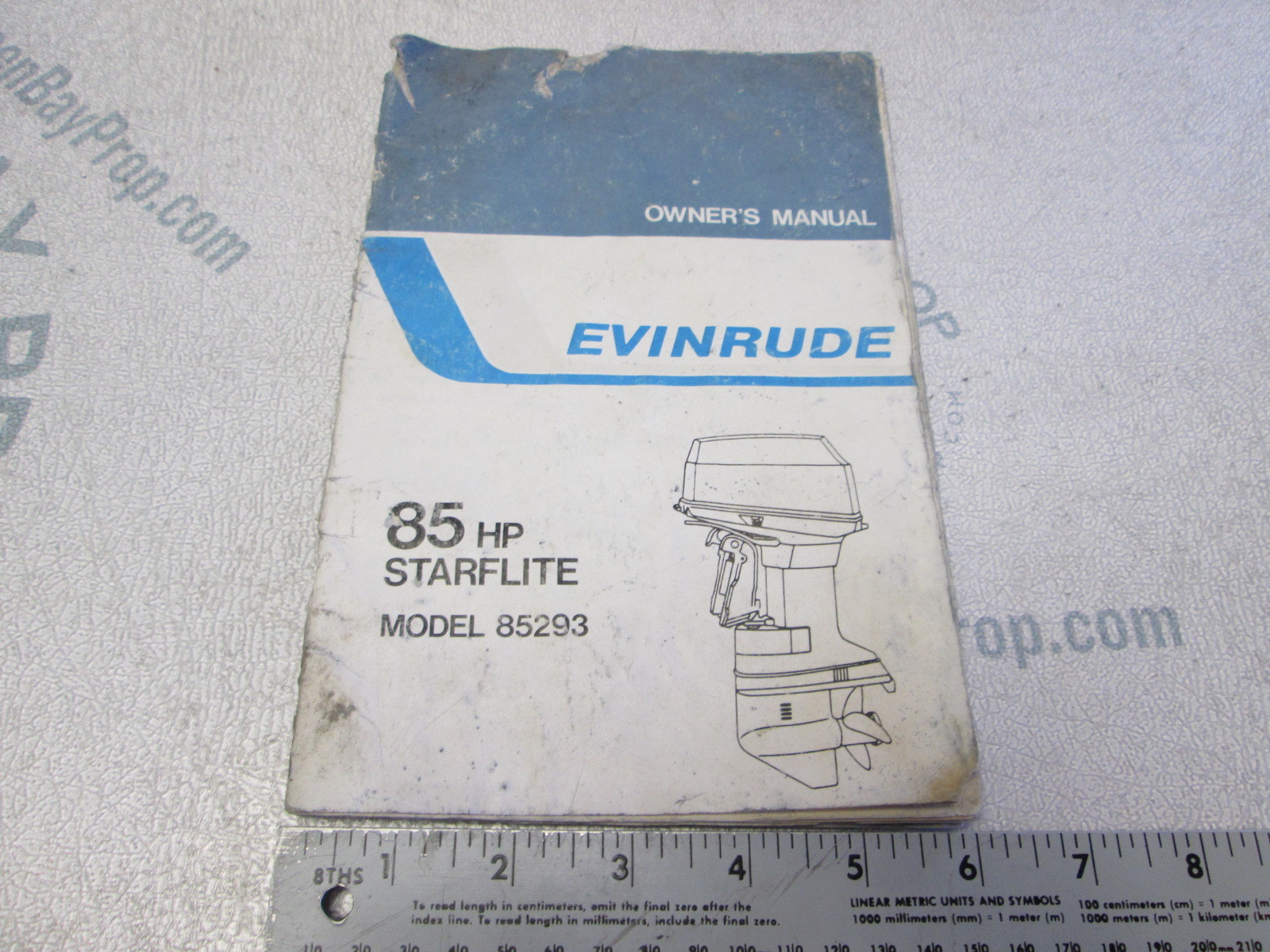 Evinrude Outboard Owner's Manual 1972 85 Hp Starflite 85293