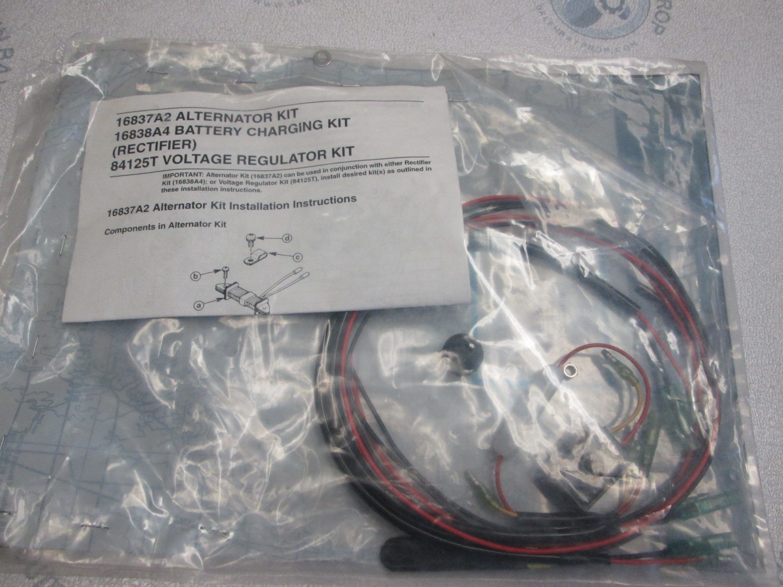 16838A4 Mercury Mariner Outboard 6 Amp Rectifier Battery Charging Kit