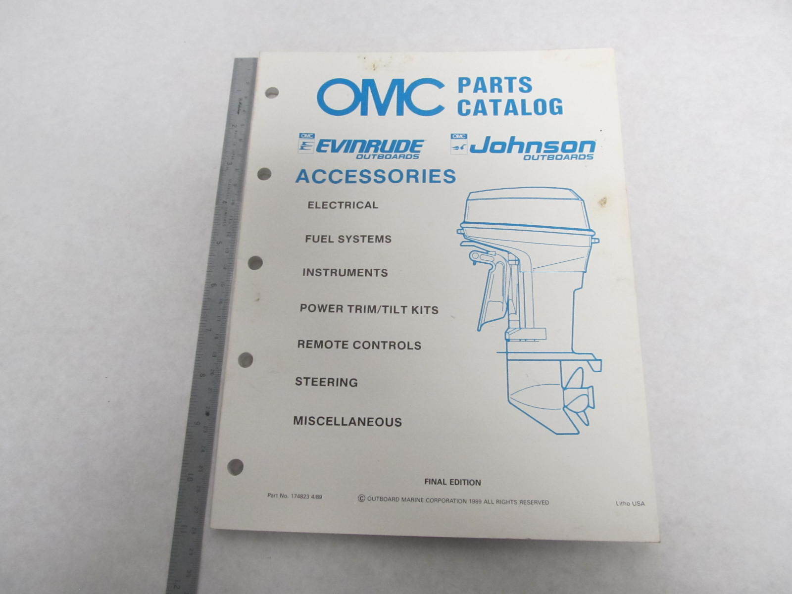 174823 1989 OMC Evinrude Johnson Accessories Parts Catalog Final