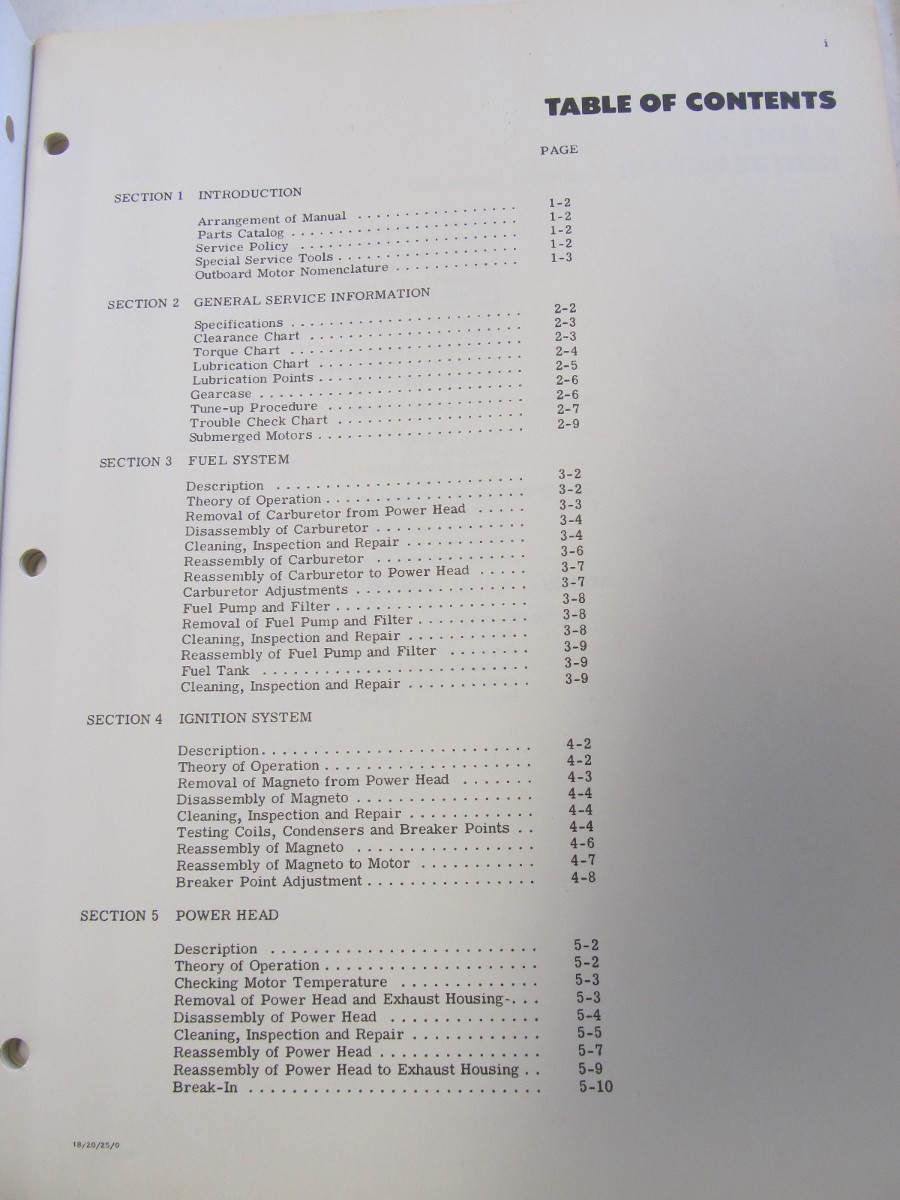 ... 1970 Evinrude Outboard Service Manual 25 HP Sportster 25002 25003 ...