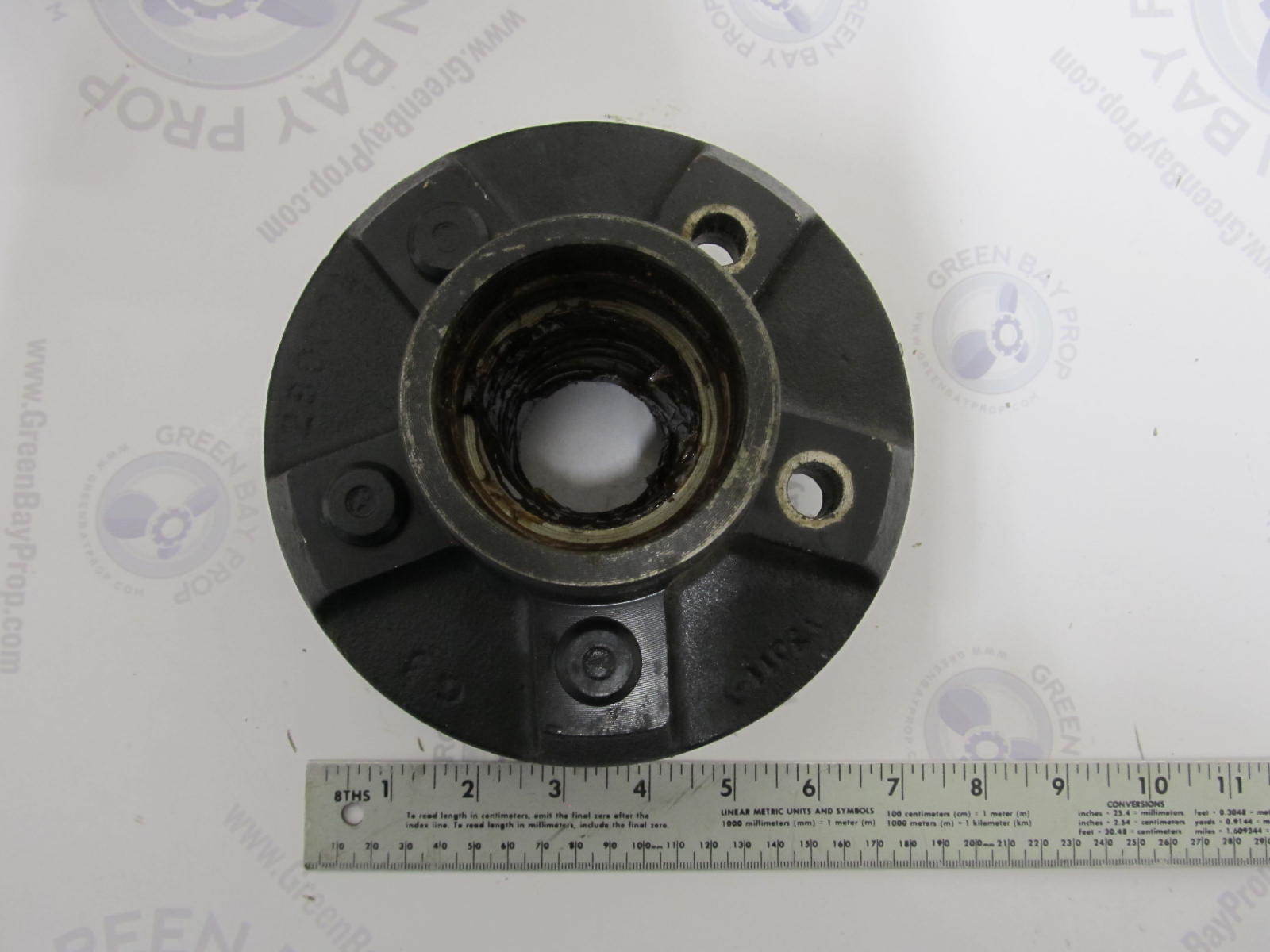 280001 Greased 5 Hole/Bolt on 4.5 Pattern Trailer Wheel Hub Green Bay