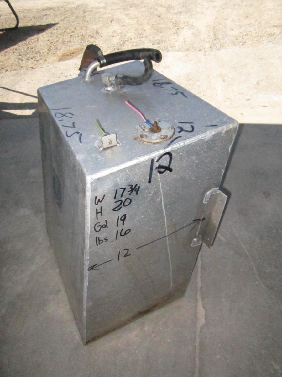 Aluminum Boat Gas Tank 19 Gallon 18 x 20 x 12