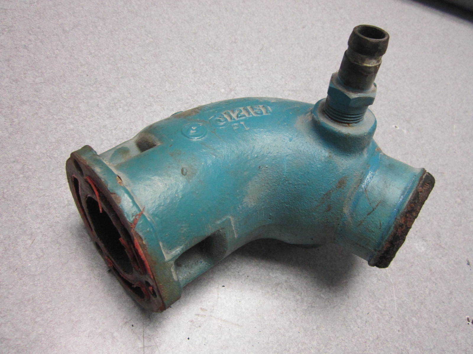 312151 OMC V8 Buick Chevy Stern Drive STBD Manifold Riser Exhaust Elbow