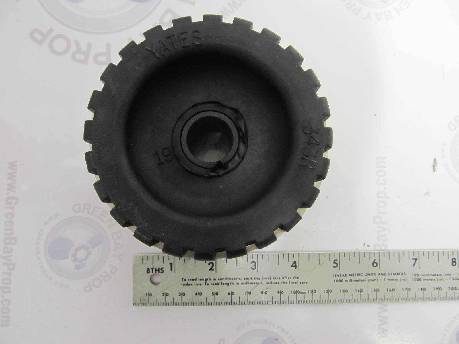 343R-6P Yates Boat Trailer 4-3/8" Ribbed Wobble Roller for 3/4" shaft