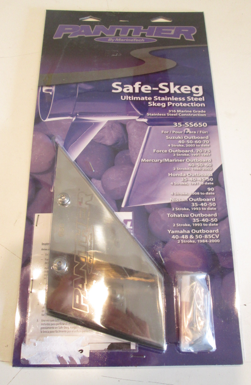 35SS650 Panther Safe Skeg 316 Marine Grade Stainless Steel