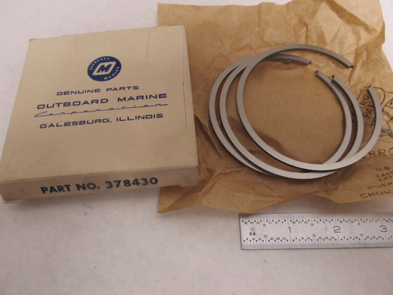 0378430 378430 380108 OMC Piston Ring Set of 3 Evinrude Johnson 40 Hp Outboard