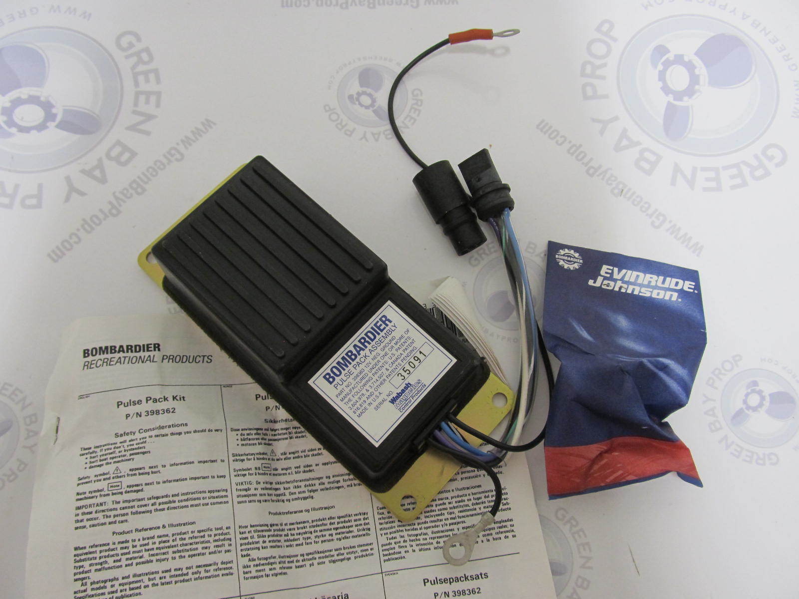 0398362 398362 765987 Evinrude Johnson V4 Outboard Pulse Pack Kit 68-72