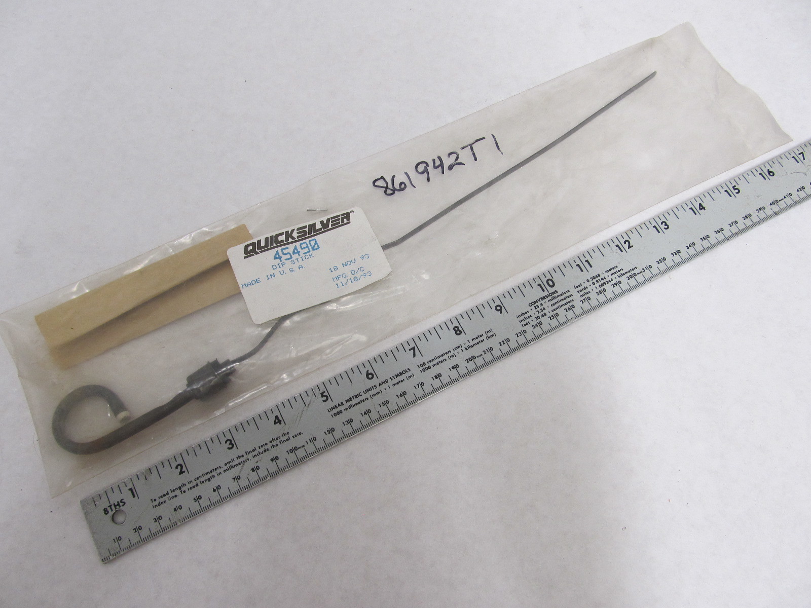 45490 FI1100579 Dip Stick for Mercruiser Alpha One 3.0 4 Cyl Stern Drive