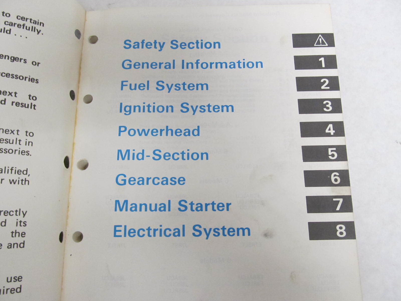... 1987 Evinrude Johnson Outboard Service Manual Colt/Junior-8 HP " ...