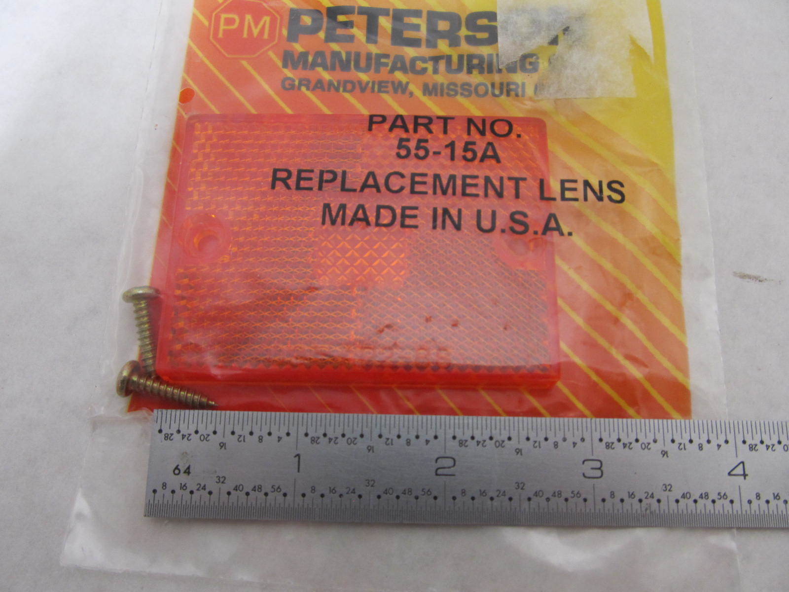 55-15A Peterson Manufacturing Amber Trailer Marker Replacement Lens