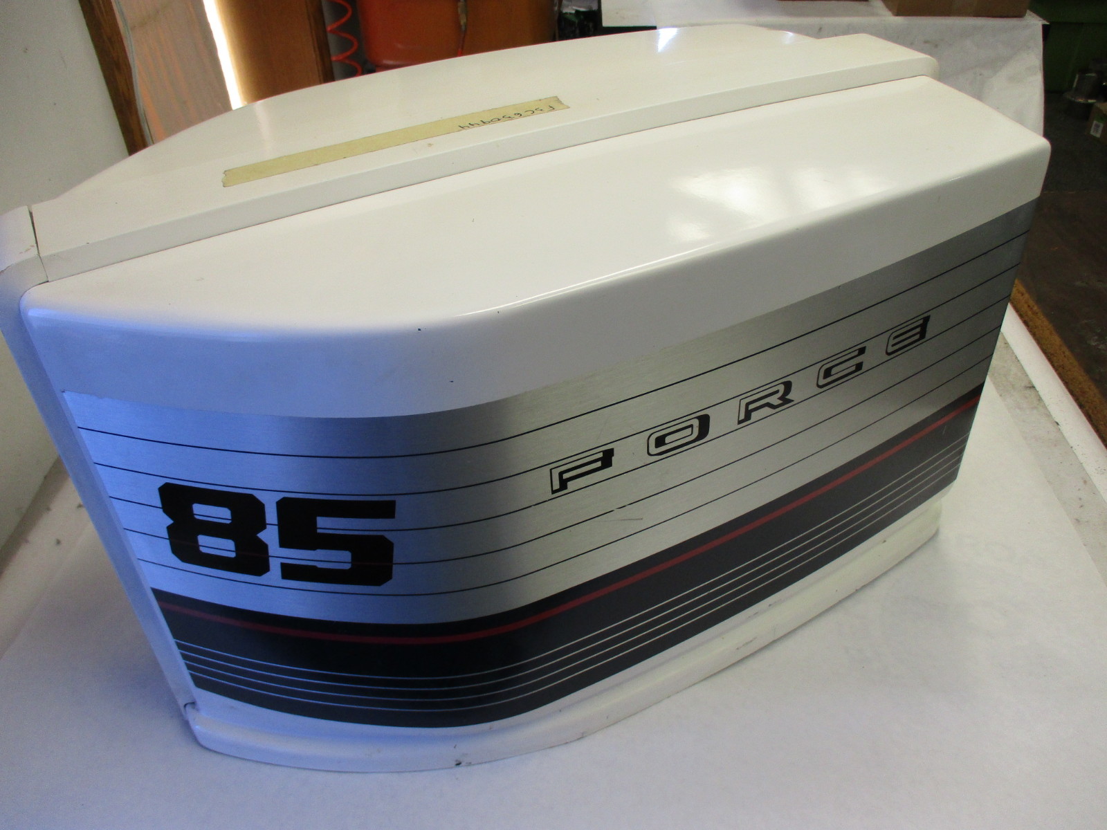 F3C630944 Force Outboard 85 HP Cowling Top Cover Hood White Cowl 630944