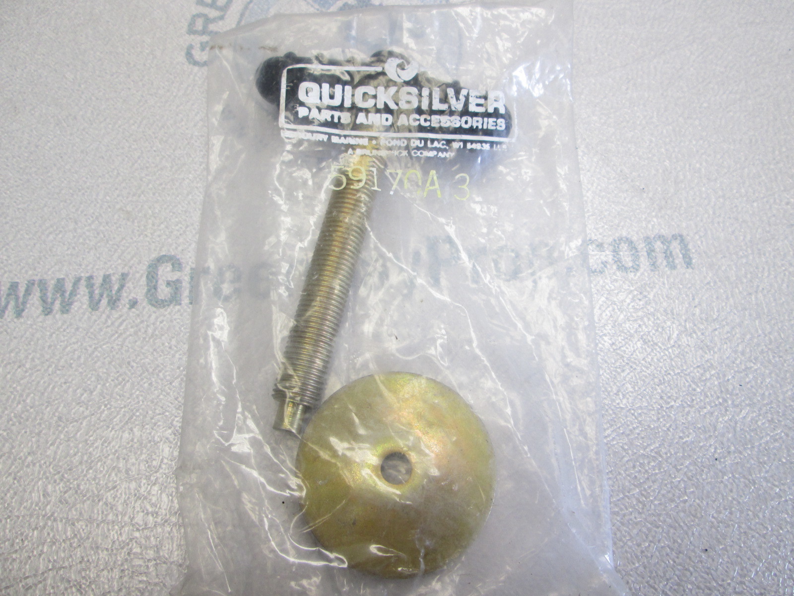 59170A3 Mercury 3.9- 110 9.8 Hp Outboard Stern Clamp Thumb Screw & Washer