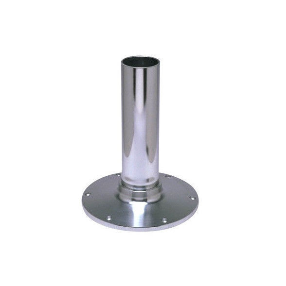 75431 Garelick Aluminum Polished Smooth Boat Seat Pedestal 9 in Tall