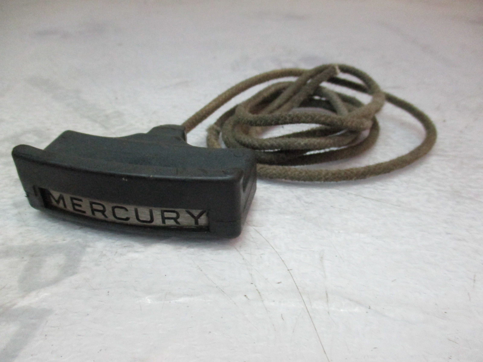 Vintage Mercury Outboard Silver/Black Recoil Pull Start Handle and 54" Rope