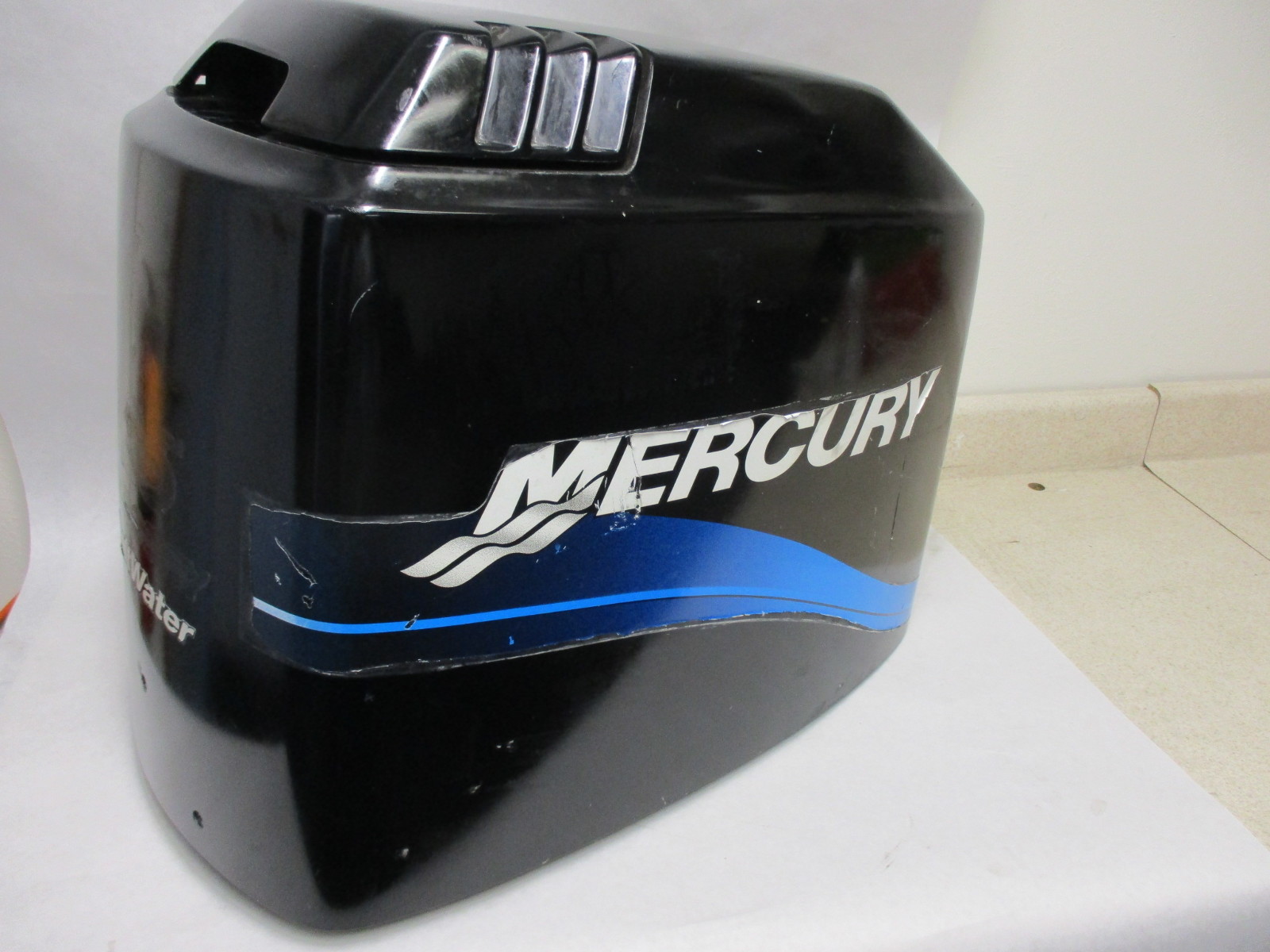 4026-828354T 8 Black Top Cowl for Mercury Mariner Outboard Upper Cowling 100-125 HP