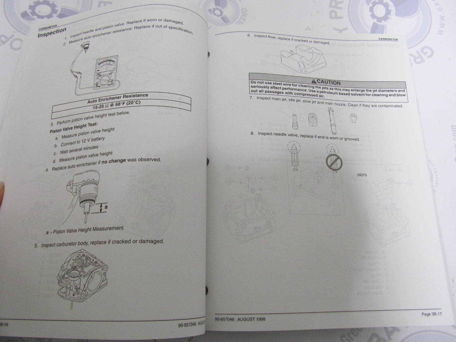 ... 90-857046 Mercury Mariner Outboard Service Manual 30/40 HP 4-Stroke