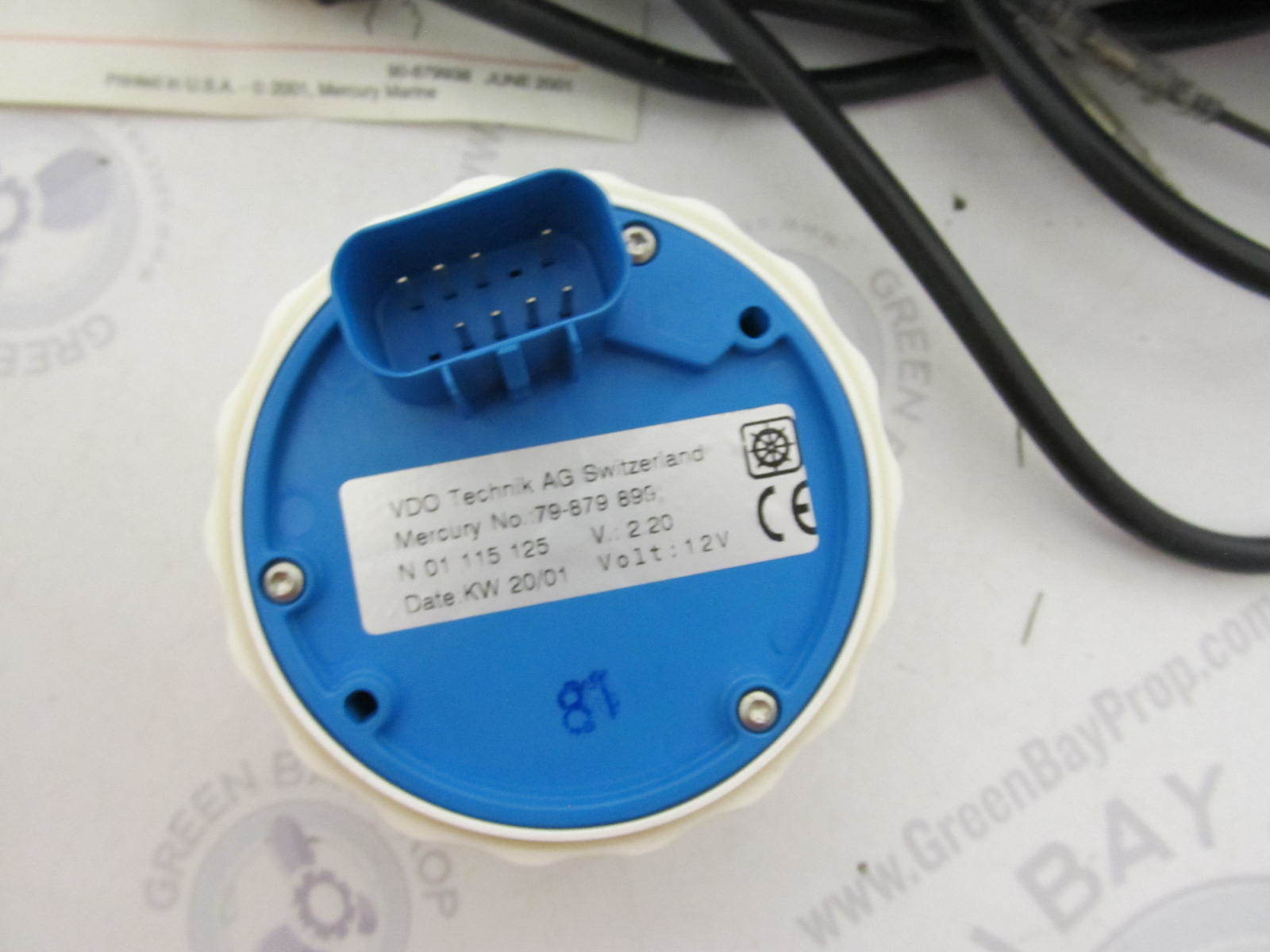 79879899K13 Fits Mercury SmartCraft Marine Speedometer Gauge Kit 80