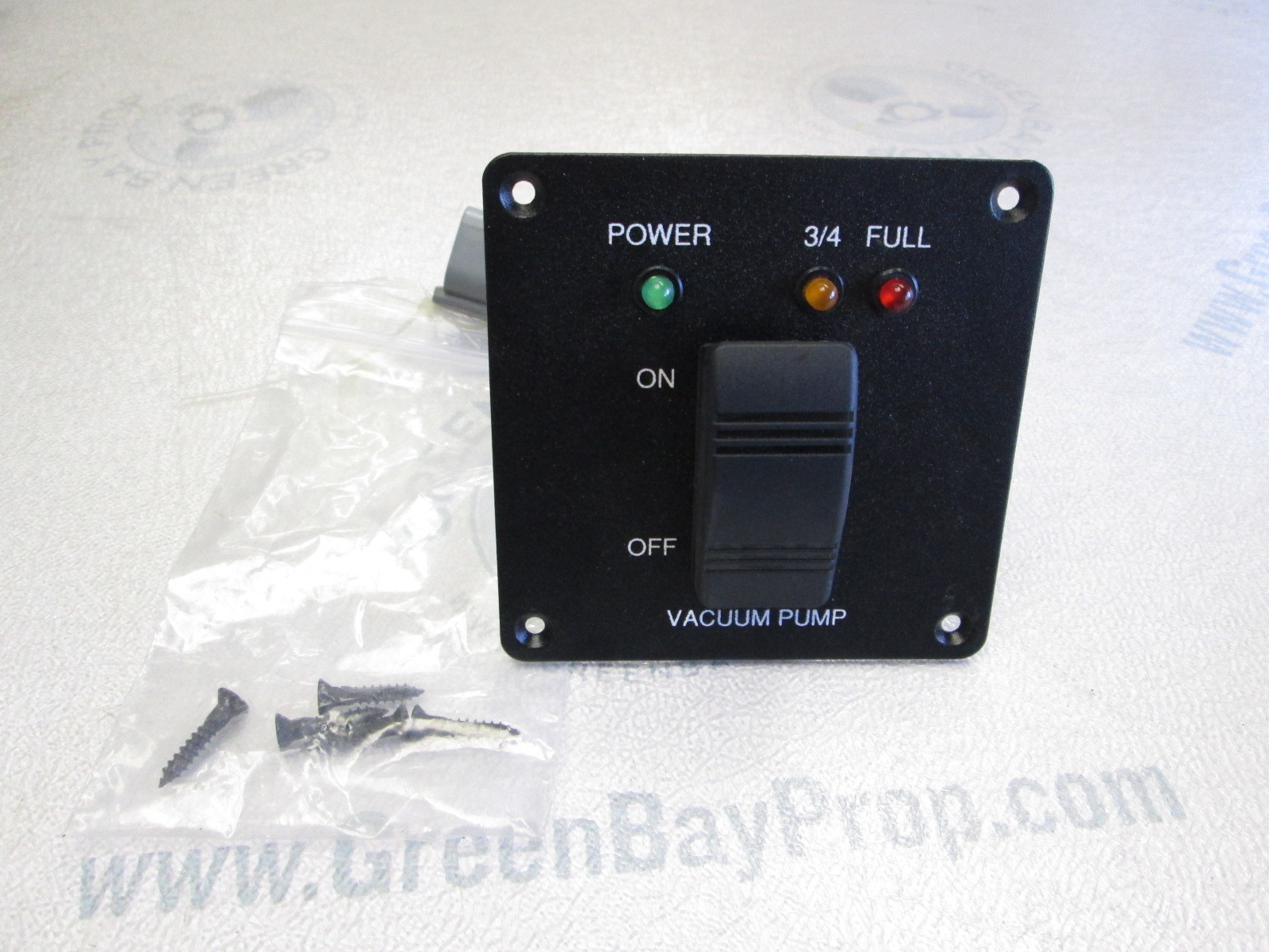 Vacuflush Vacuum Pump Power Switch Panel & Indicator Lights | Green Bay ...